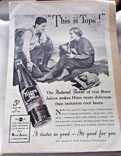 Charles Hire Co - vintage advertising poster Hires R-J Root Beer - Philadelphia