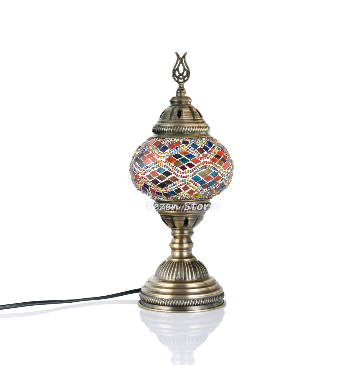Turkish Moroccan Mosaic Table or Bedside Lamp,mosaic lamp Big
