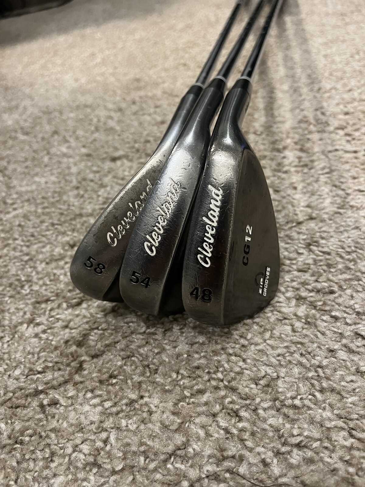 Cleveland Cg12 Zip Grooves Wedge Set (48,54,58) eBay