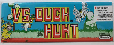 Vs Duck Hunt Arcade Game Marquee Fridge Magnet