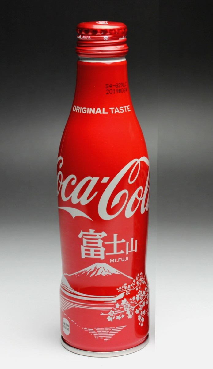 Mt Fuji Coca Cola Bottle Sakasa Fuji Yamanashi Edition NEW Full