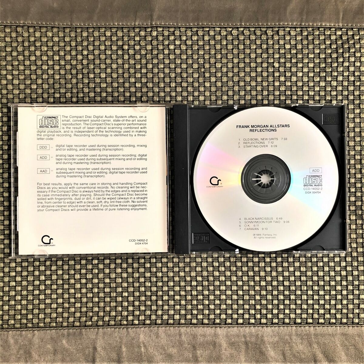 Frank Morgan ‎– Reflections (1989) Like New, CD | eBay