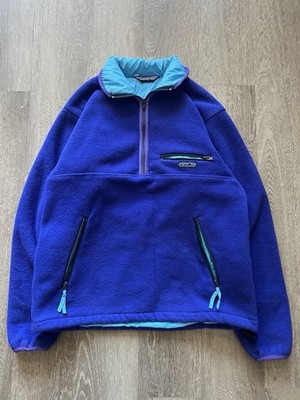 Vtg Patagonia Shelled Synchilla Glissade Style Pullover Fleece M Made In Canada