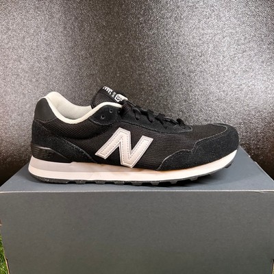 New Balance 515 Sneakers Black White Suede Mesh Casual  display picture 3