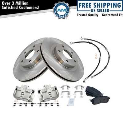 Front Brake Pad & Rotor Kit Semi-Metallic For 02-04 I35 02-03 Maxima