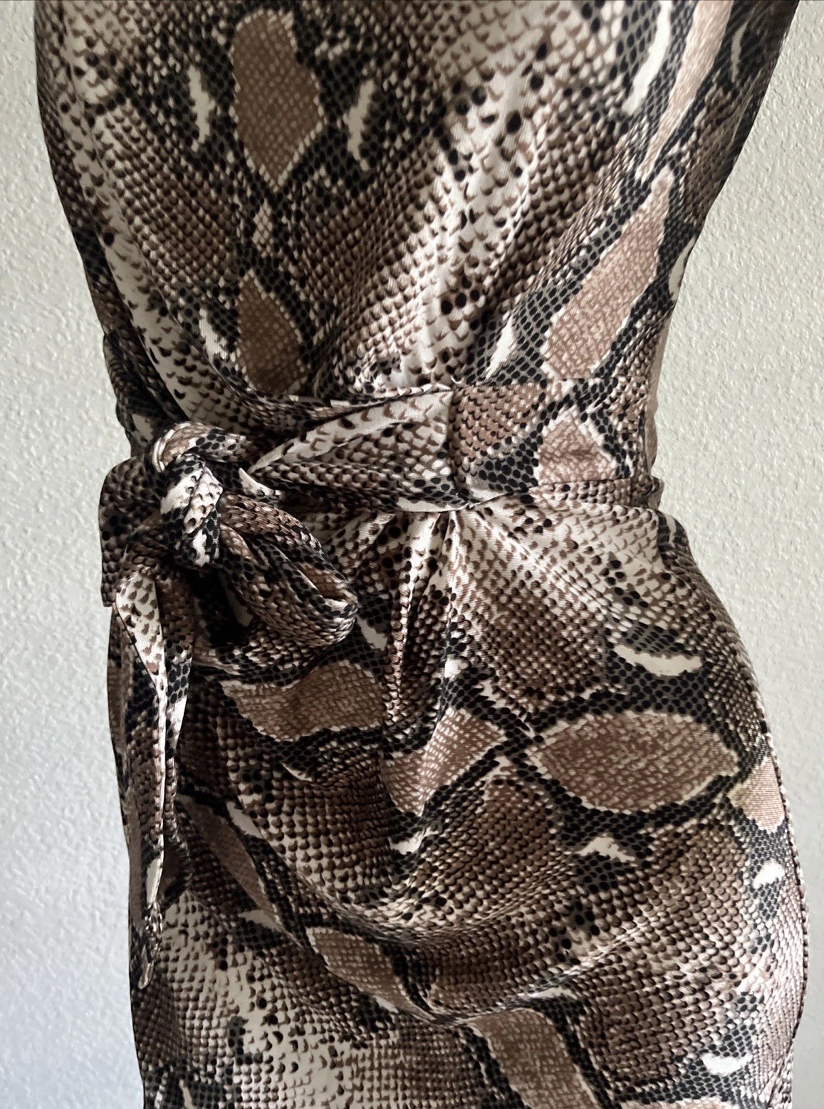 Silk Python Snakeskin Print Sheath Dress DVF Dian… - image 14