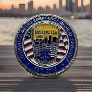 RARE Louisville Metro Emergency Medical Services Challenge Coin