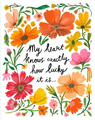 Love Muchly Greeting Cards: Love - My heart knows exactly how lucky it is (Pack