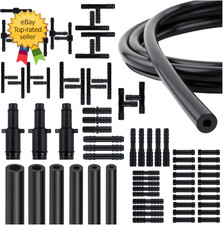 6PCS 5Ft Silicone Vacuum Hose Kit with 64PCS Connectors 100Psi Vacuum