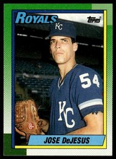 Jose DeJesus 1990 Topps #596 Kansas City Royals 24835 Baseball Cards