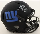 Saquon Barkley Autographed New York Giants Eclipse Authentic Helmet Beckett BAS