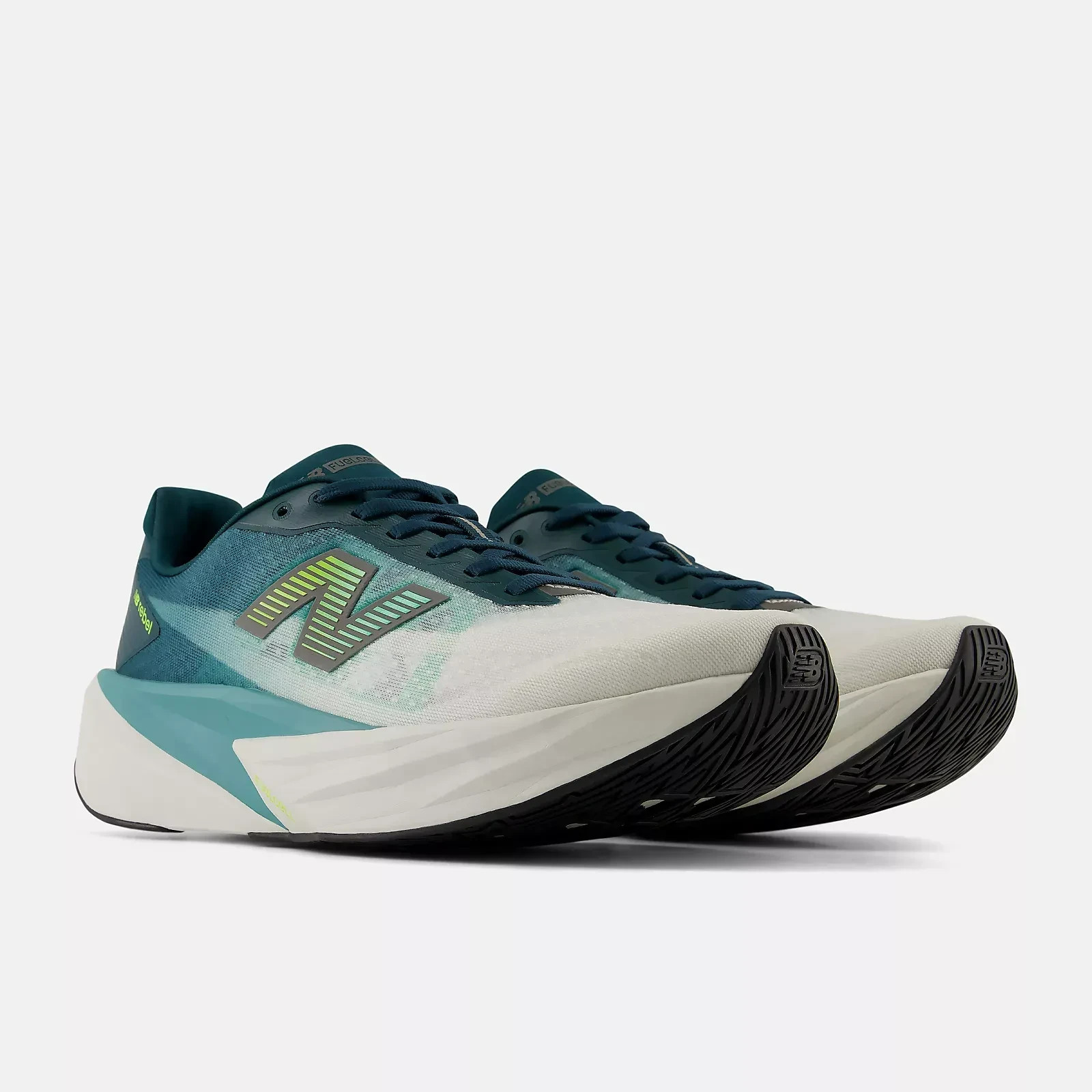 New Balance FuelCell Rebel v5 MFCX3HW Green/White Width D Men's Running Shoes