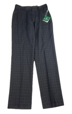 B By Brooks Brothers Big Boys 16R /W28 Suit Trouser Dress Pants Charcoal Stripe