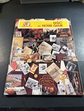 1988 Notre Dame-USC College Football Program W/ticket Stubs LA Coliseum
