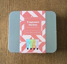 Fragrance Society Hand Cream Collection In Tin, 30ml x 4, M&S, New BNIB gift set