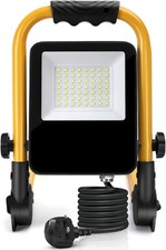 Aigostar 240V Work Light, Job Site Light 30W 2700LM, Attic Portable Led Work ...