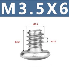 120Pcs Computer PC Case HDD Flat Phillips Head Hard Drive Screw BM6 -32 6 UNC