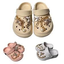 Kids Clogs Girls Sandals Summer Beach Travel Garden Holiday Shoes Charm Slippers