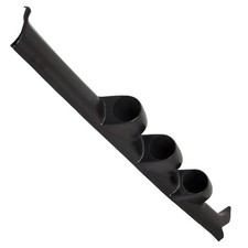 Glowshift Black Triple Pillar Gauge Pod Fits 1988-1991 Honda Civic Crx 52mm