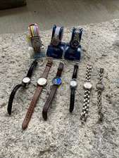 Disney Branded Women’s Wrist Watch Bundle Lot Of 9 Separate Pieces