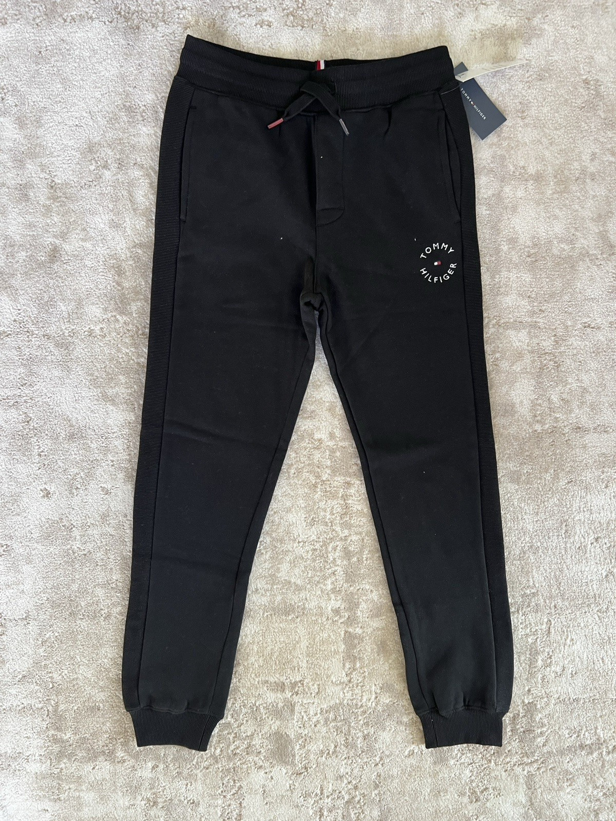 Tommy Hilfiger Boys Essential Soft Fleece Joggers Black Size M/M/M 10/ 12 NWT image 6