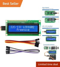 Compact I2C IIC LCD 1602 Module with Tutorial - Perfect for DIY Arduino Projects