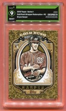 2012 Topps Gold Rush Bryce Harper #60 ROOKIE RC REDEMPTION DEGREE GRADING MINT 