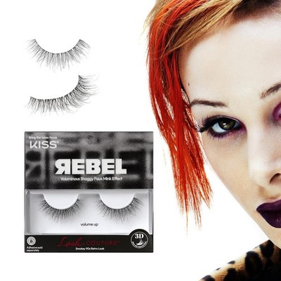 KISS Lash Couture Rebel Collection, False Eyelashes, Volume Up', 12 mm, Includes