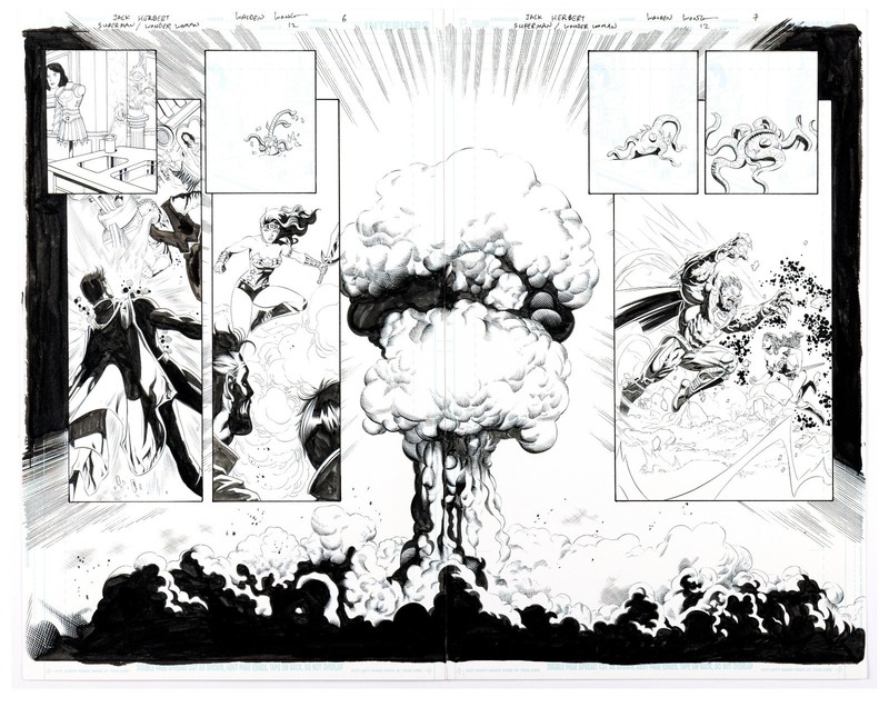 SUPERMAN WONDER WOMAN 12 pgs 6 & 7 WONDER WOMAN VS DOOMSDAY SUPERMAN -WOW EPIC