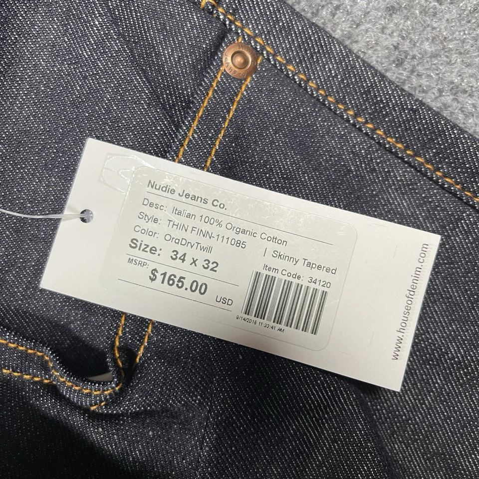 Pantalones de sarga cónicos finlandeses finlandeses finlandeses finlandeses finlandeses finlandeses 34x32 nuevos con etiquetas Foto 4 de 4