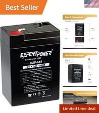 6V 4.5Ah / 20HR SLA Rechargeable 6V Battery for Ride on Toys, Emergency Light...
