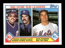 1983 Topps #702 (Reggie Jackson / Gorman Thomas / Dave Kingman)