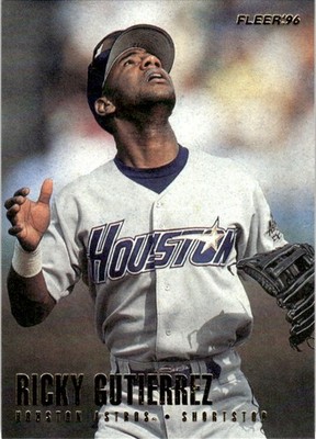1996 Fleer Ricky Gutierrez Houston Astros #407 18525