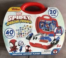 NEW Marvel Spidey His Amazing Friends Handyman Suitcase Playset 20 Pcs