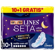 ✨ Assorbenti Notte Ultra Ali Tocco Seta Massima Assorbenza Sicura 🌸 11 Unità