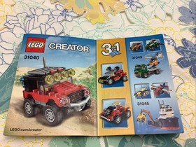 7 - Lego Creator Manual ONLY 31057 X3, 31043 X 2, 31027 & 31040