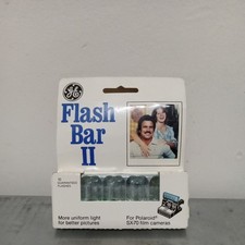 Vintage GE Flash Bar II Polaroid SX-70 Camera 10 Flashes new in box