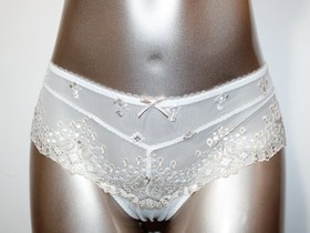 Aubade Paris Sample Joyau Eternel Beugel Off-White Lingerie Set with Jewel 34B S