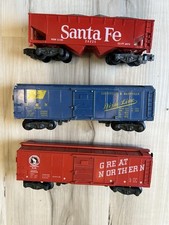 American Flyer 24047 Boxcar, 24225 Santa Fe Hopper, 24066 Boxcar