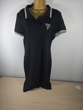 Guess Los Angeles Women XL Polo Shirt Dress V-Neck Outdoors Golf Preppy Tunic...