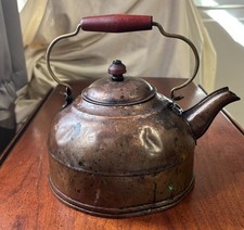 Vintage Revere Ware Copper Brass Teapot 1801