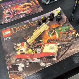 🦖 LEGO Dino Attack 7476 Iron Predator T-Rex & 7474 Huge Parts Lot Incomplete 🦖