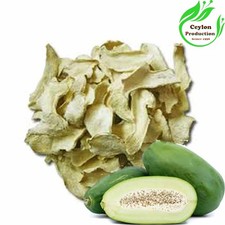 Green Papaya fruit Slices(1-4cm)Dried Organic Carica papaya pawpaw papaia tree