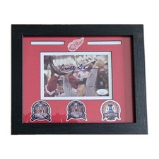 Scotty Bowman signed Detroit Red Wings 4x6 Photo JSA Stanley Cup Custom Framed 