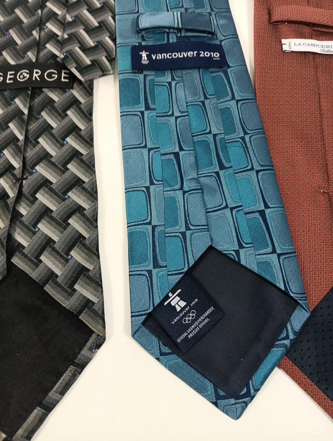 Men's Designer Neck Ties Lot of 7 Banana Republic… - image 13