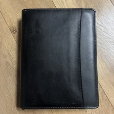 Day Runner Planner Classic Edition Black Zip Close 3 Ring Inserts Madrid 114-60