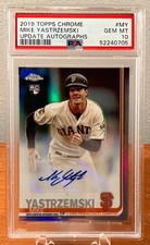 2019 Topps Chrome Update Mike Yastrzemski Rookie Autograph RC Auto PSA 10