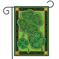 Briarwood Lane Celtic Shamrocks St. Patrick's Day Garden Flag