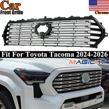 Chrome Front Bumper Grille Radiator Grill Fits Toyota Tacoma Limited 2024-2026 Chrome Front Bumper Grille Radiator Grill Fits Toyota Tacoma Limited 2024-2026