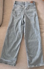 American Eagle Women's Size 2 Reg Wide Leg Baggy Straight Curvy Super High Rise